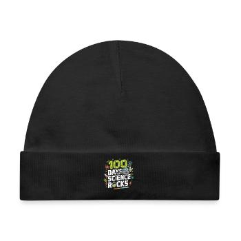 100 Tage Wissenschaft Rocks - Baby Premium Organic Mütze - Schwarz - Vorne