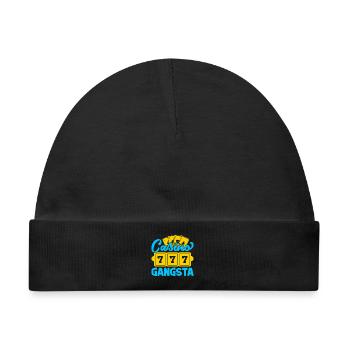 Gambling Fan Casino Gangsta Casino - Baby Premium Organic Mütze - Schwarz - Vorne