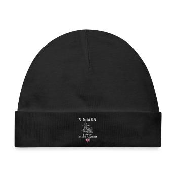 Big Ben London Skyline - Baby Premium Organic Mütze - Schwarz - Vorne