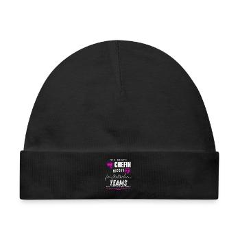 beste Chefin fantastisches Team Chefin geschenke - Baby Premium Organic Mütze - Schwarz - Vorne