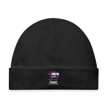 beste Chefin motiviertes Team Chefin geschenke - Baby Premium Organic Mütze - Schwarz - Vorne