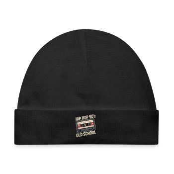 Hip Hop 90s Old School Kassette - Baby Premium Organic Mütze - Schwarz - Vorne