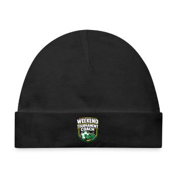 Fußballtraining Jugend-sport-trainer - Baby Premium Organic Mütze - Schwarz - Vorne
