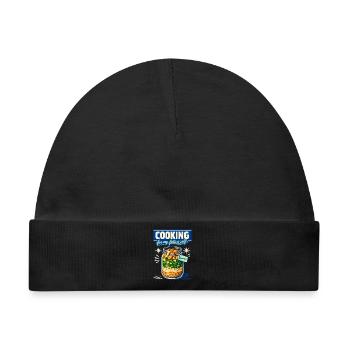 Kochen fürs Morgen | Meal Prep Küche - Baby Premium Organic Mütze - Schwarz - Vorne