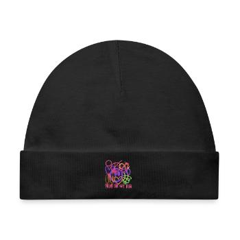 Graffiti Sky - Baby Premium Organic Mütze - Schwarz - Vorne