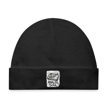 Analog Soul - Baby Premium Organic Mütze - Schwarz - Vorne