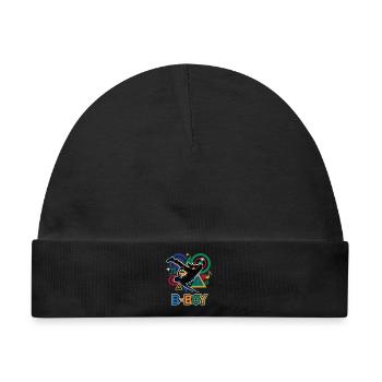 Breakdance B-Boy Hip Hop Streetdance Style - Baby Premium Organic Mütze - Schwarz - Vorne