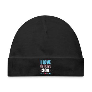 LGBT-Pride-Monat – Ich liebe meine trans Tochter - Baby Premium Organic Mütze - Schwarz - Vorne
