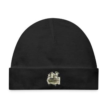 Urban Jungle Modern House - Baby Premium Organic Mütze - Schwarz - Vorne