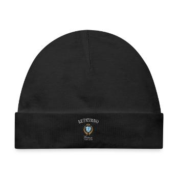 Rethymno Griechenland Wappen Krone Reise Souvenir - Baby Premium Organic Mütze - Schwarz - Vorne