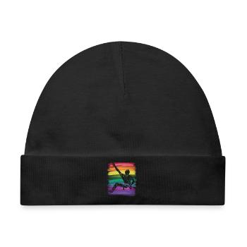 Boulderer Boulder Bouldern - Baby Premium Organic Mütze - Schwarz - Vorne
