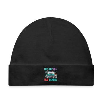 Hip Hop 90er Oldschool Retro Kassette - Baby Premium Organic Mütze - Schwarz - Vorne