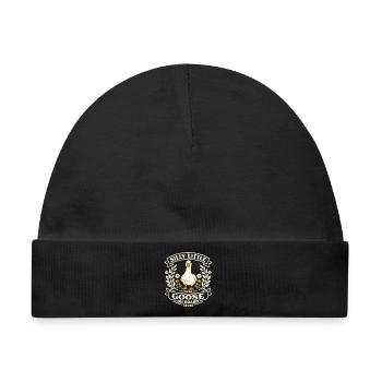 Silly Little Goose - Baby Premium Organic Mütze - Schwarz - Vorne