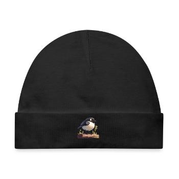 Elstern Elster - Baby Premium Organic Mütze - Schwarz - Vorne