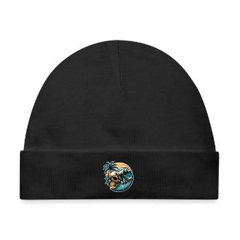 Surf - Baby Premium Organic Mütze - Schwarz - Vorne