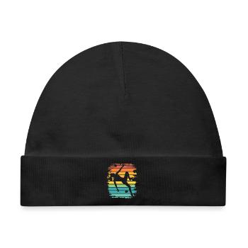 Boulderer Boulder Bouldern - Baby Premium Organic Mütze - Schwarz - Vorne