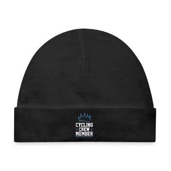 Cycling Crew - Baby Premium Organic Mütze - Schwarz - Vorne