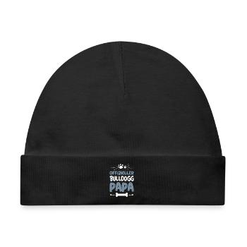 Offizieller Bulldog Papa - Baby Premium Organic Mütze - Schwarz - Vorne