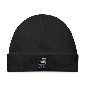 Titanic Vintage Design Titanic Experte Titanic Boys - Baby Premium Organic Mütze - Schwarz - Vorne