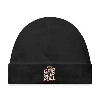 Grip Slip Sweater Adventure Climbing - Baby Premium Organic Mütze - Schwarz - Vorne