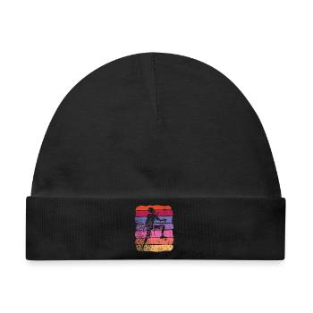 Boulderer Boulder Bouldern - Baby Premium Organic Mütze - Schwarz - Vorne