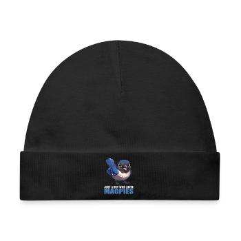Elstern Elster - Baby Premium Organic Mütze - Schwarz - Vorne