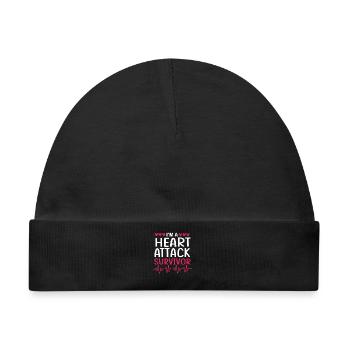 Herzinfarkt - Baby Premium Organic Mütze - Schwarz - Vorne