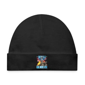 Was ist ein Kilometer? Patriotischer Humor - Baby Premium Organic Mütze - Schwarz - Vorne