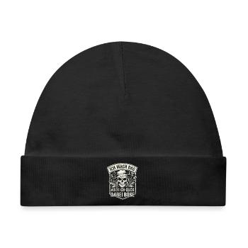 Totenkopf Böser Blick - Baby Premium Organic Mütze - Schwarz - Vorne