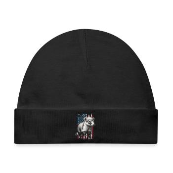 Coati US Nasenbär - Baby Premium Organic Mütze - Schwarz - Vorne