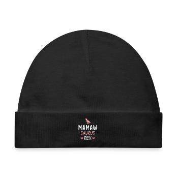 Mamawsaurus Rex Niedliche Mamaw Dinosaurier-Oma Mutter - Baby Premium Organic Mütze - Schwarz - Vorne