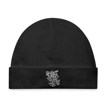Elektroschock-Humor | Lustiges Elektriker-Geschenk - Baby Premium Organic Mütze - Schwarz - Vorne