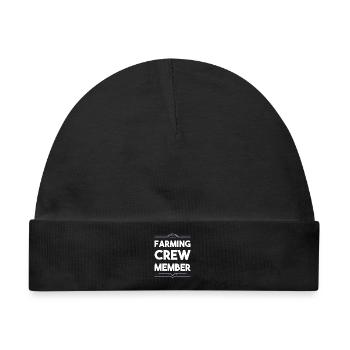 Farming Crew - Baby Premium Organic Mütze - Schwarz - Vorne