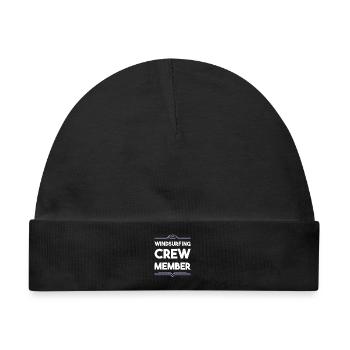 Windsurfing Crew - Baby Premium Organic Mütze - Schwarz - Vorne