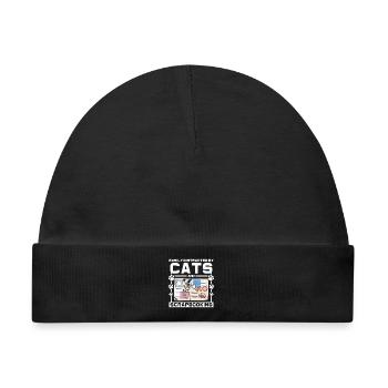 Katzen und Scrapbooking - Baby Premium Organic Mütze - Schwarz - Vorne