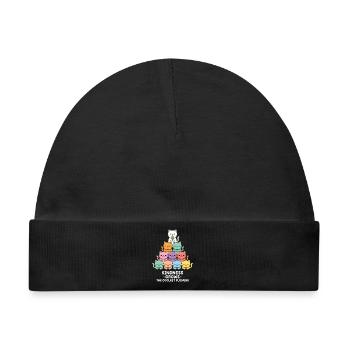 Kindness Grows The Coolest Flowers - Baby Premium Organic Mütze - Schwarz - Vorne