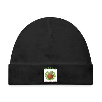 Zeit für Mate – Südamerikanische Tradition - Baby Premium Organic Mütze - Schwarz - Vorne