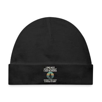 Segeln Humor Geschenk Segler Lustig Idee - Baby Premium Organic Mütze - Schwarz - Vorne