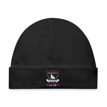 Altenpfleger Geschenk Altenpflege Pflegefachkraft - Baby Premium Organic Mütze - Schwarz - Vorne