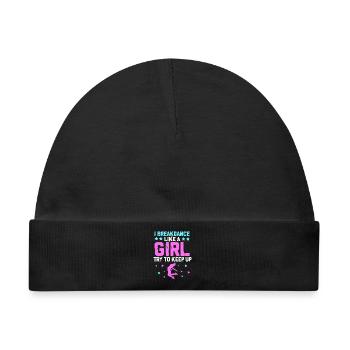 Breakdance - Baby Premium Organic Mütze - Schwarz - Vorne