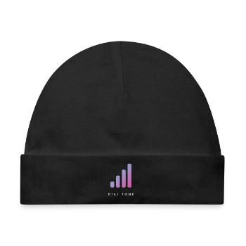 Dial Tone - Signal Minimal - Baby Premium Organic Mütze - Schwarz - Vorne
