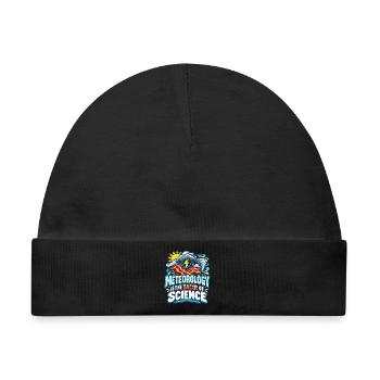 Meteorologie Meteorologen Meteorologe Geschenk - Baby Premium Organic Mütze - Schwarz - Vorne
