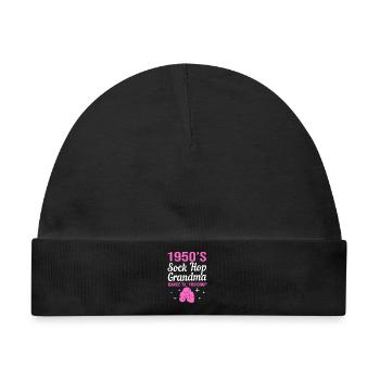 Sock Hop - Baby Premium Organic Mütze - Schwarz - Vorne