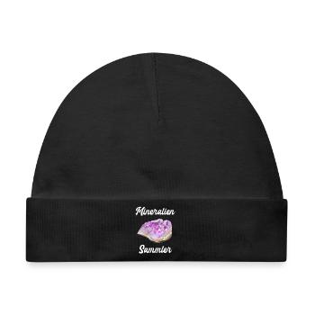 Mineralien Steine Geologie Sammler Mineral Geologe - Baby Premium Organic Mütze - Schwarz - Vorne
