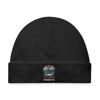 Great Lakes First Mate Salmon - Baby Premium Organic Mütze - Schwarz - Vorne