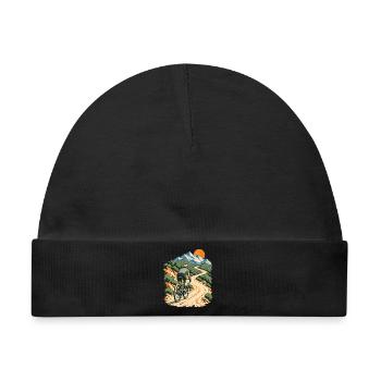 Gravel Abenteuer - Baby Premium Organic Mütze - Schwarz - Vorne