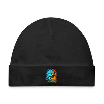 Kitesurfing Kitesurf Herren Kinder Kitesurfen - Baby Premium Organic Mütze - Schwarz - Vorne