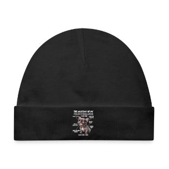 Französische Bulldogge Hundehalter T Frenchie  - Baby Premium Organic Mütze - Schwarz - Vorne