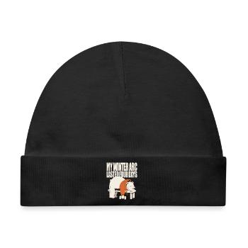 My Winter Arc Lasted Four Days – Gym Shirt - Baby Premium Organic Mütze - Schwarz - Vorne