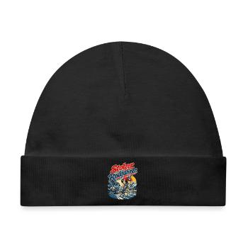 Stolzer Radfahrer Geschenkidee - Baby Premium Organic Mütze - Schwarz - Vorne